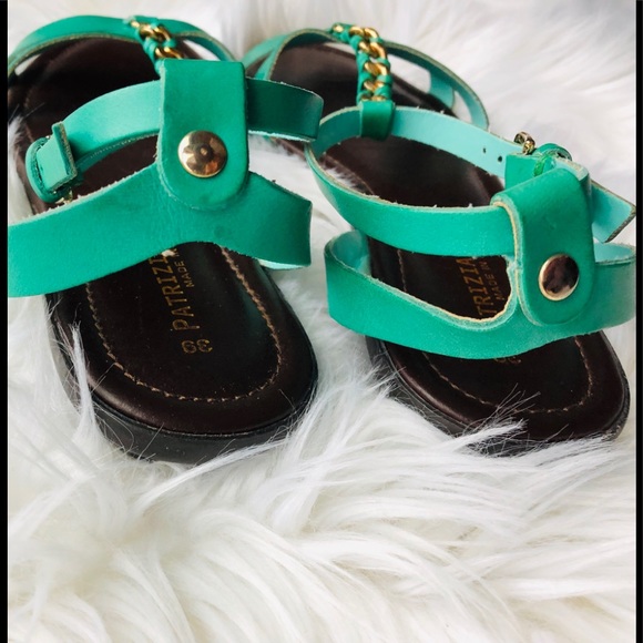 Patrizzia motta turquoise sandals size 39 - Picture 4 of 7